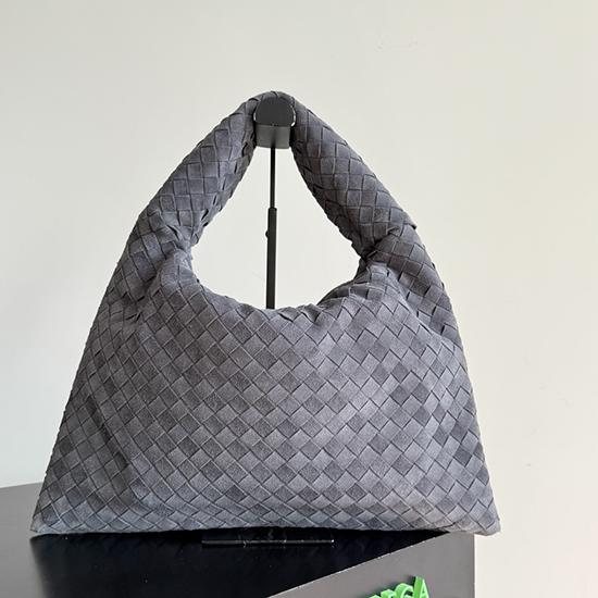 Bottega Veneta Suede Hop Graphite 796262