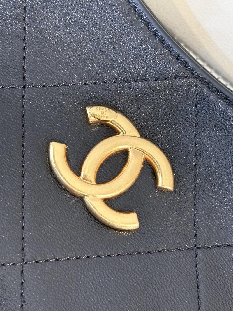 Chanel Calfskin Large Hobo Bag Black AS5978