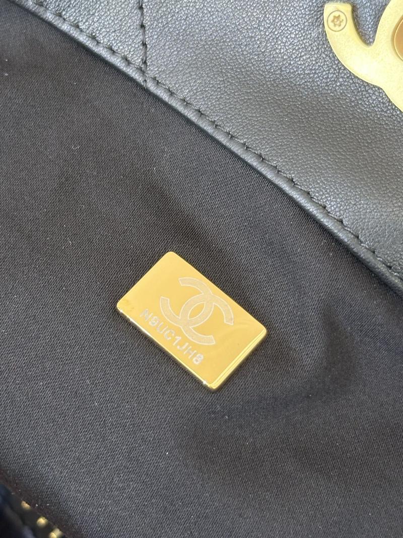 Chanel Calfskin Small Tote Black AS6015