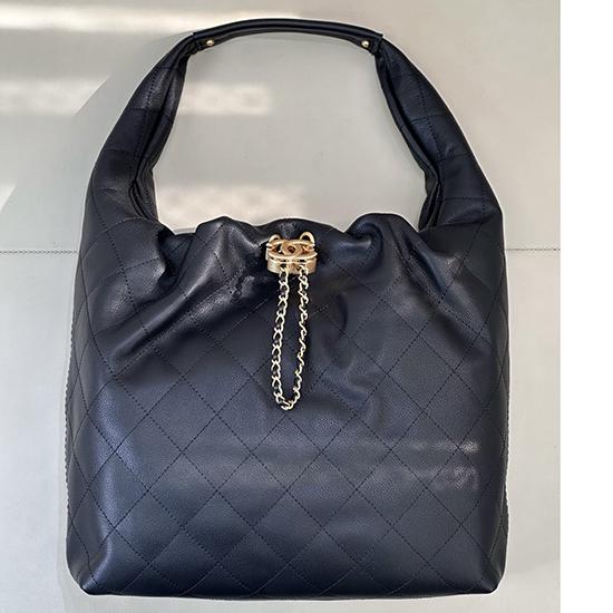 Chanel Large Hobo Bag Black AS5967