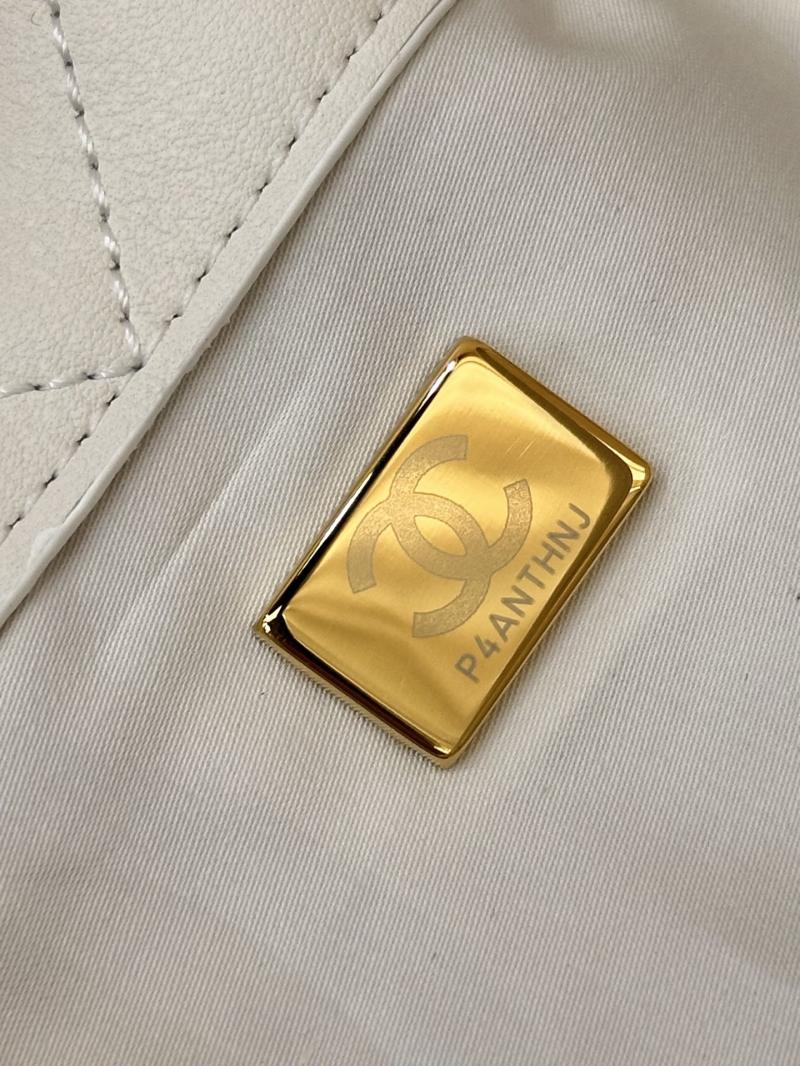 Chanel Large Hobo Bag White AS5967