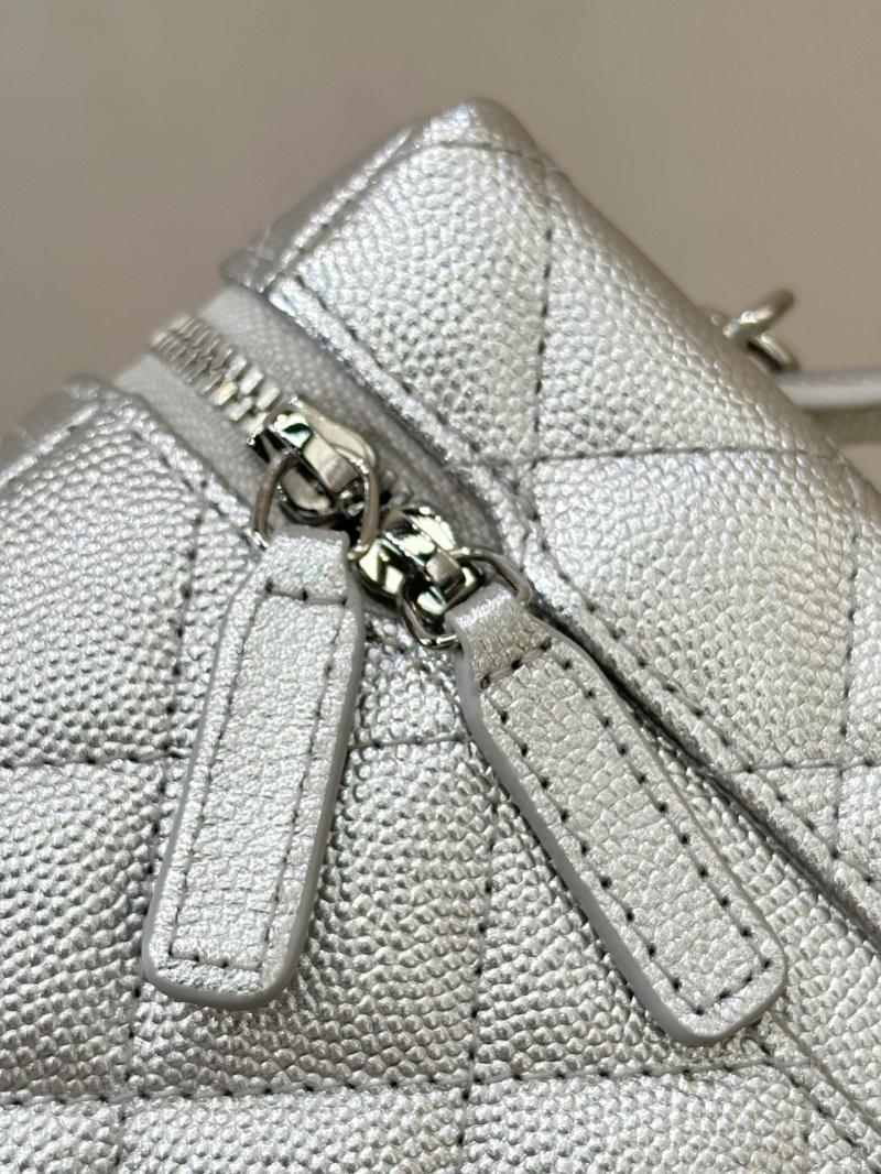 Chanel Long Vanity With Chain Silver AP4407