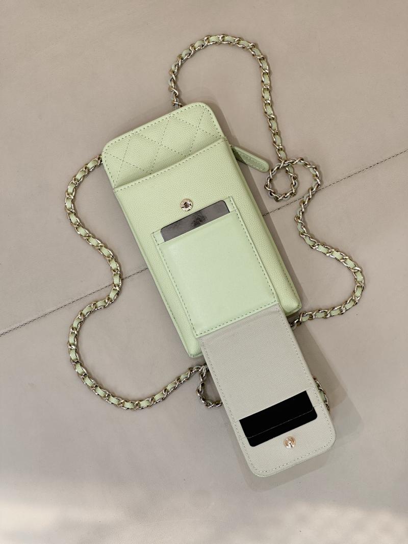 Chanel Phone Bag Green AP0990