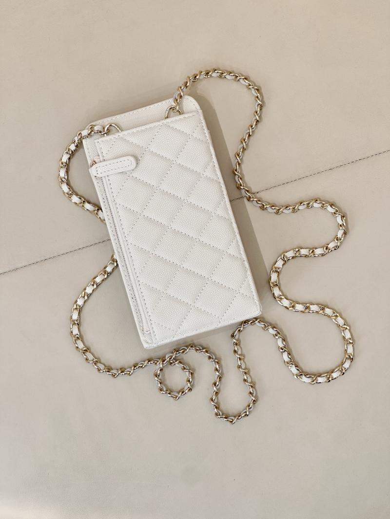 Chanel Phone Bag White AP0990