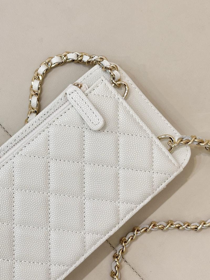 Chanel Phone Bag White AP0990