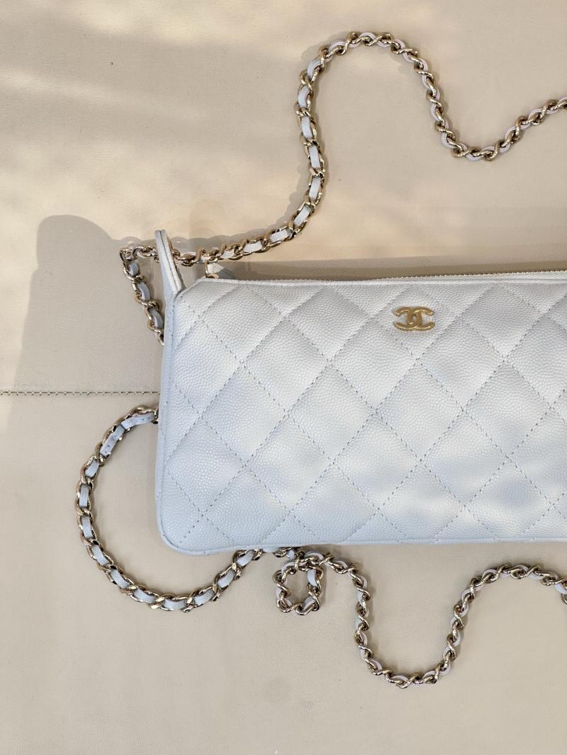Chanel Shoulder Bag Blue AP4704