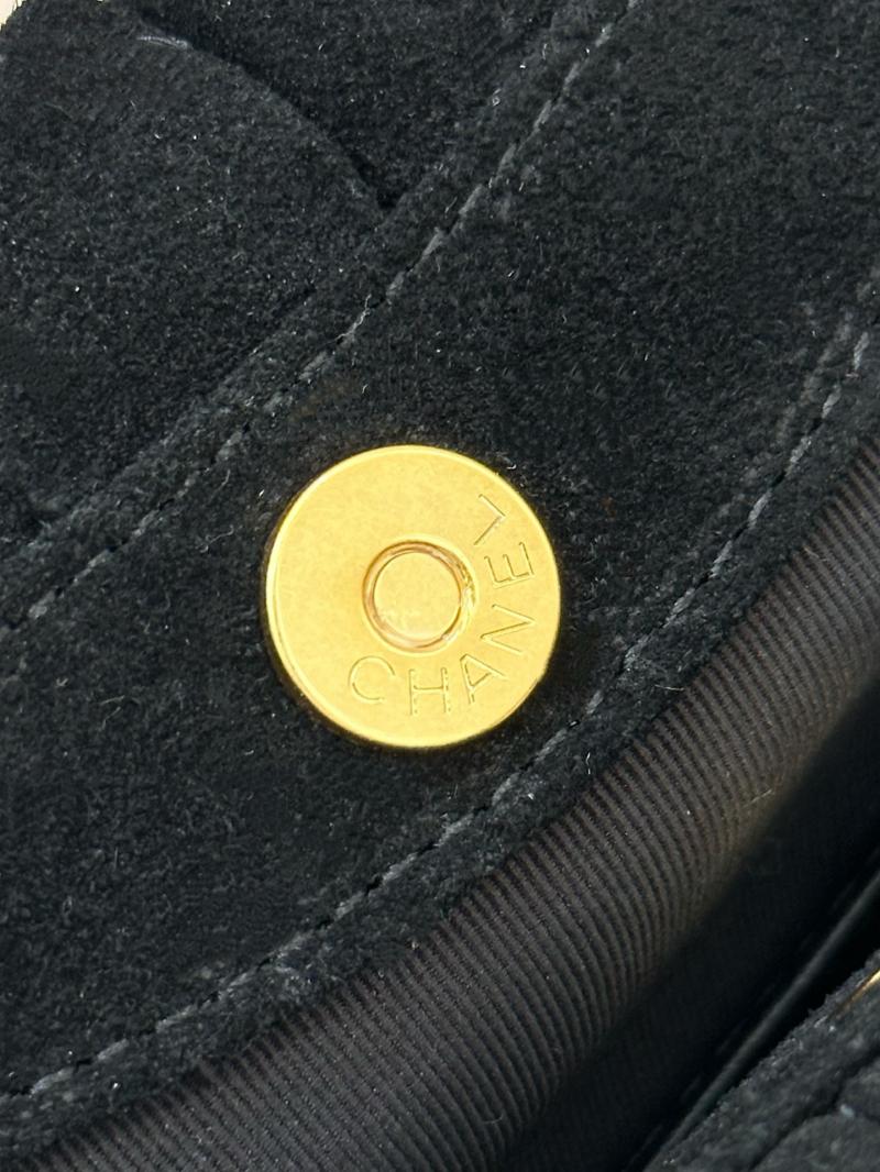 Chanel Suede Small Hobo Bag Black AS6022