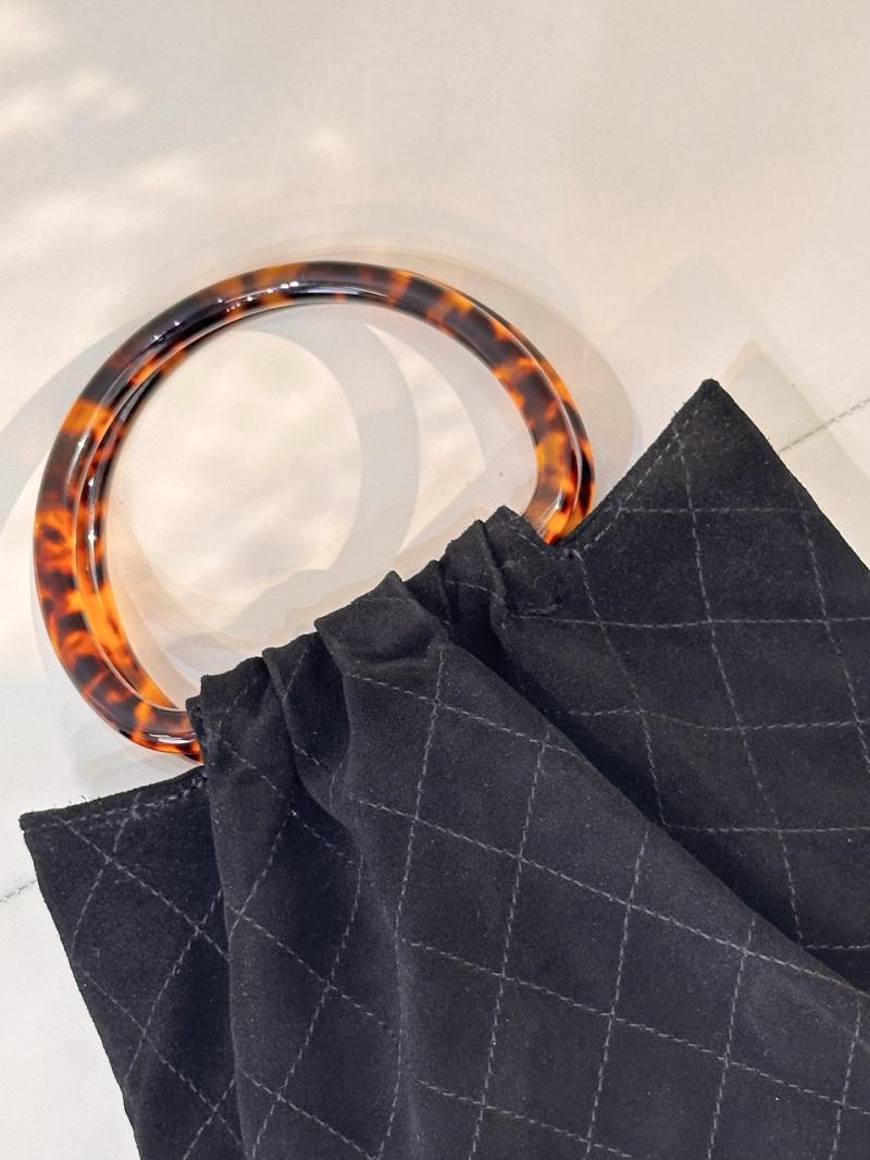 Chanel Suede Small Hobo Bag Black AS6022