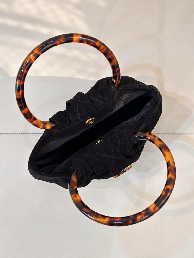 Chanel Suede Small Hobo Bag Black AS6022