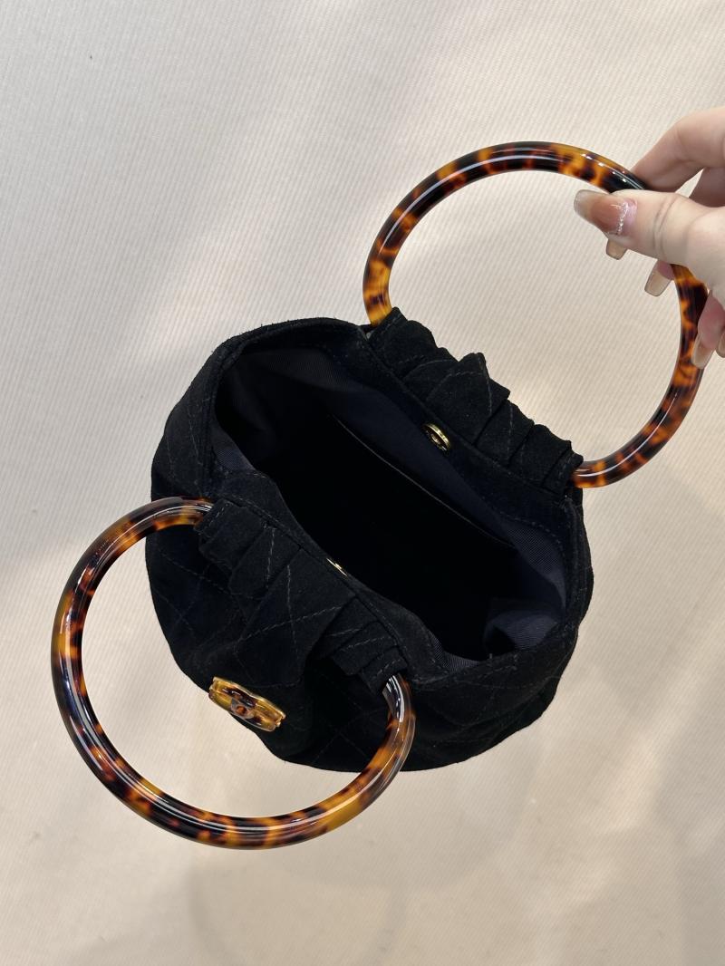 Chanel Suede Small Hobo Bag Black AS6022