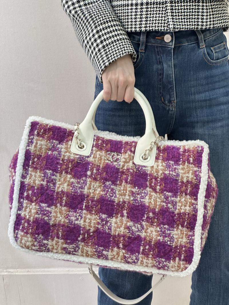 Chanel Tweed Shopping Bag AS5689 Pink