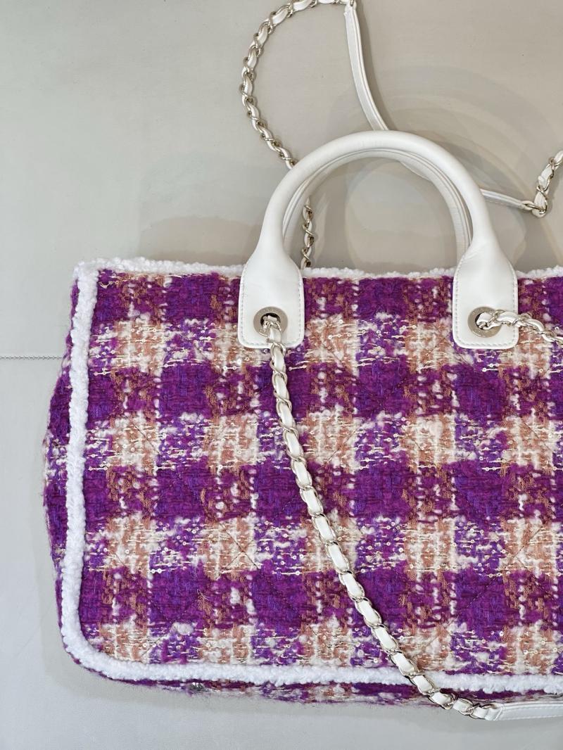 Chanel Tweed Shopping Bag AS5689 Pink