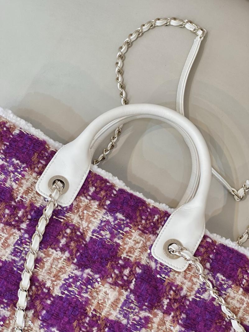 Chanel Tweed Shopping Bag AS5689 Pink