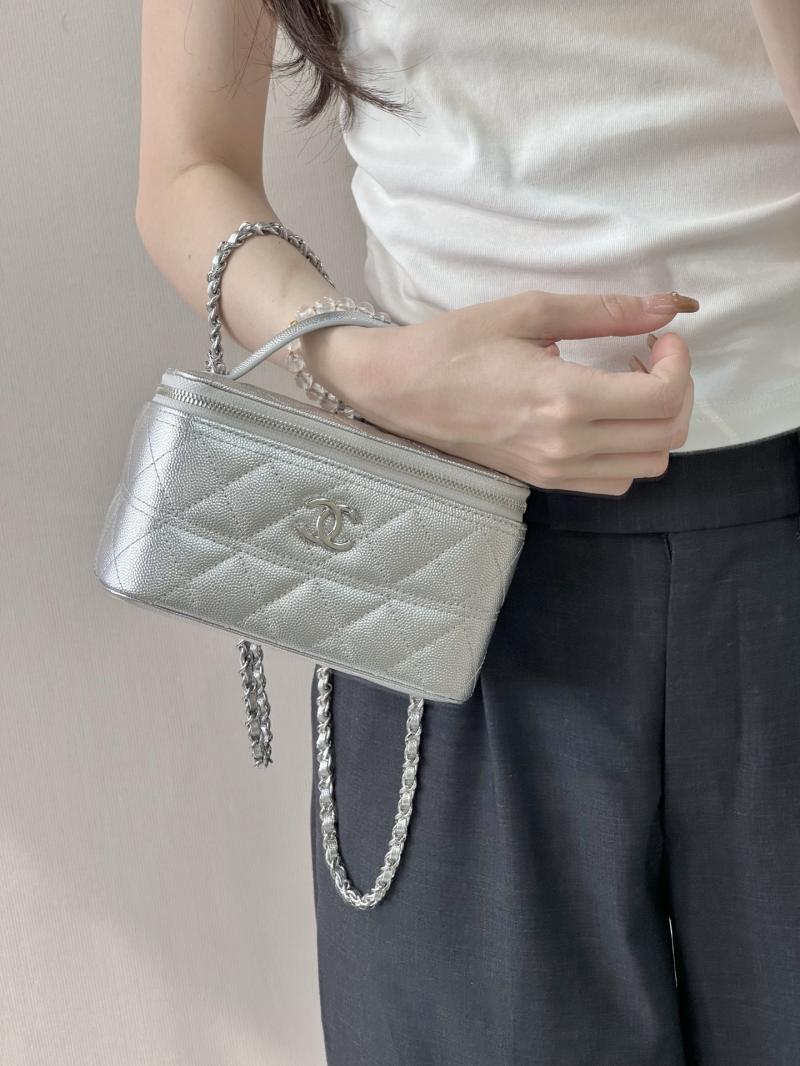 Chanel Vanity Case Silver AP4404