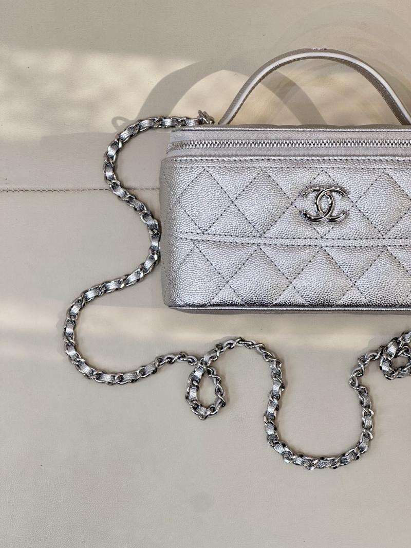 Chanel Vanity Case Silver AP4404