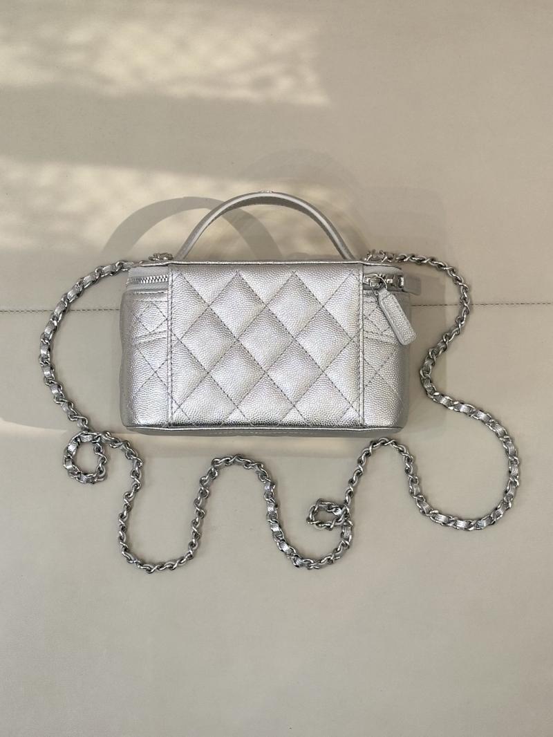 Chanel Vanity Case Silver AP4404
