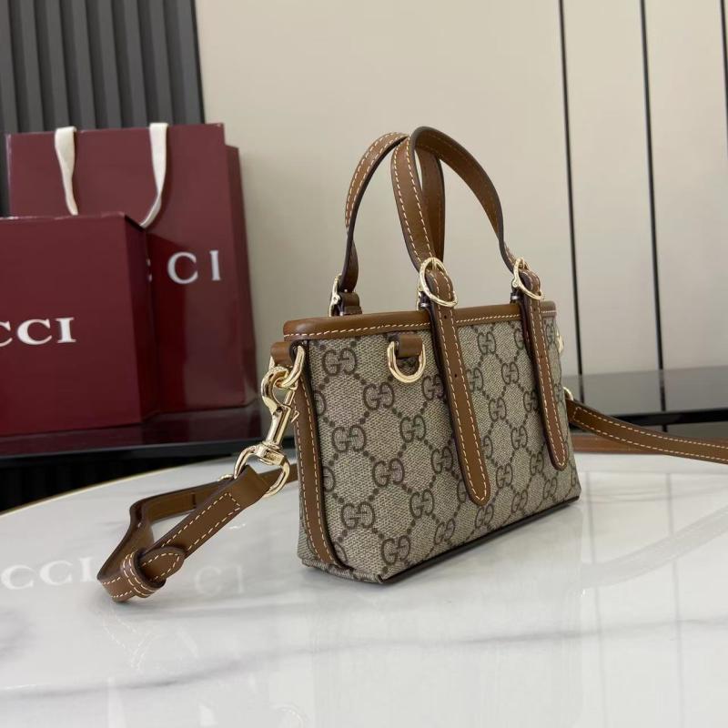Gucci GG Emblem mini bag Brown 855491