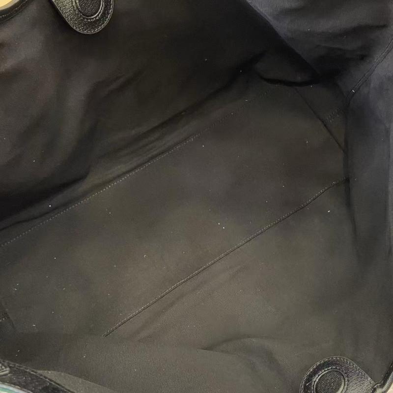 Gucci Suede Giglio Large Tote bag Black 853971