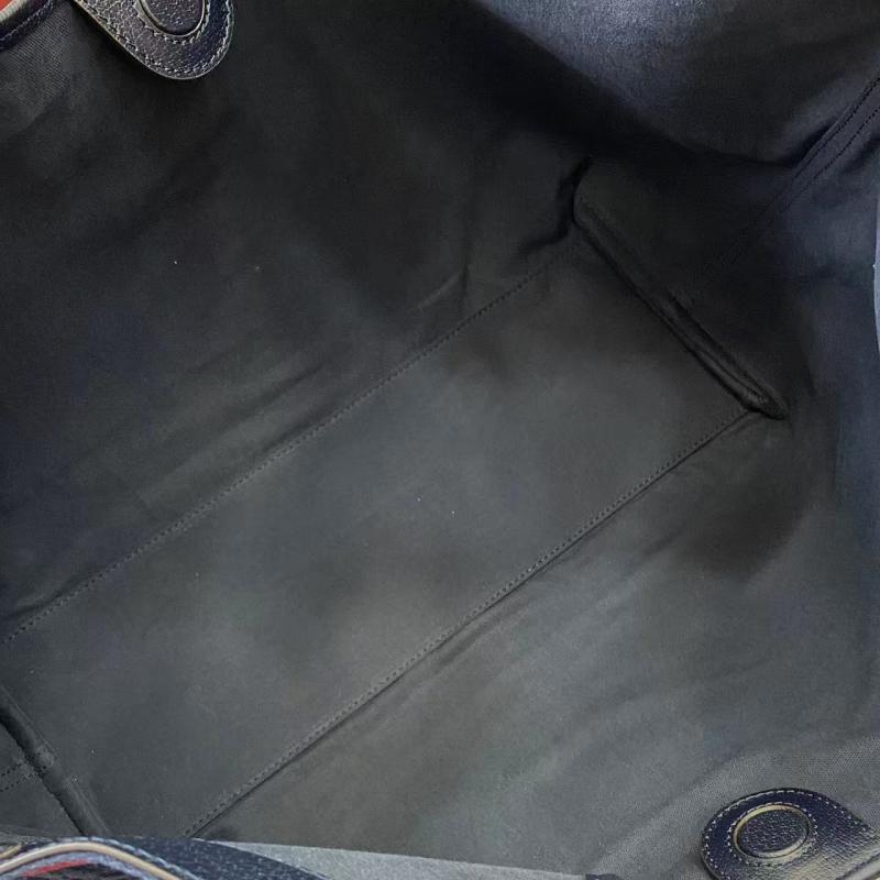 Gucci Suede Giglio Large Tote bag Blue 853971