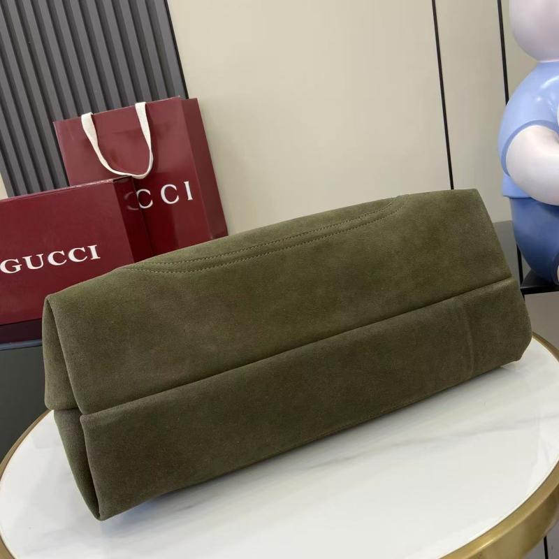 Gucci Suede Softbit maxi shoulder bag Green ‎837466