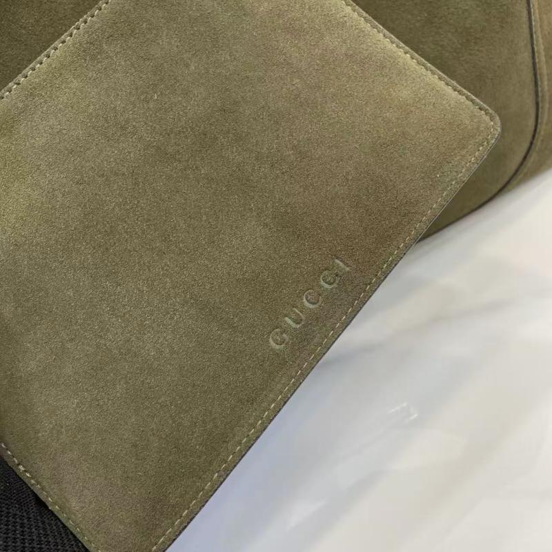 Gucci Suede Softbit maxi shoulder bag Green ‎837466