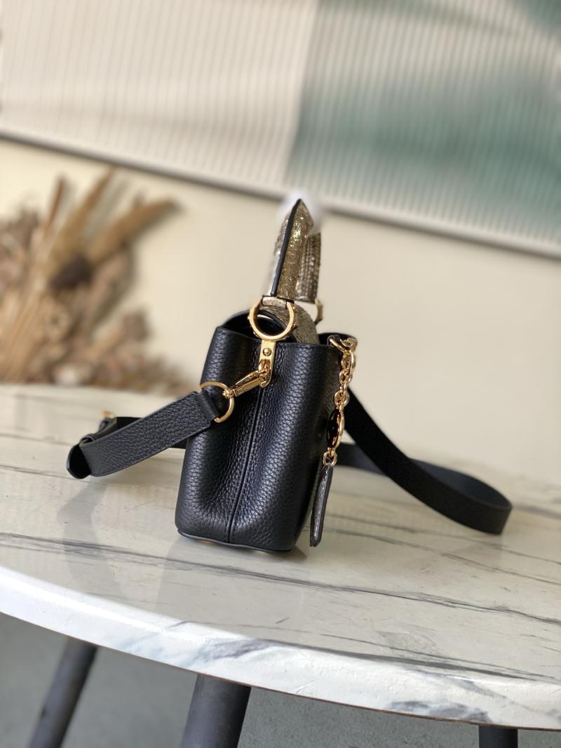 Louis Vuitton Capucines Mini Black N89369