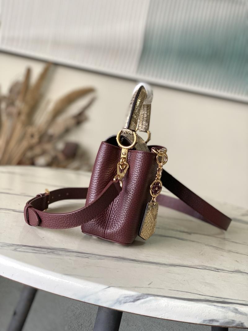 Louis Vuitton Capucines Mini Burgundy N89369