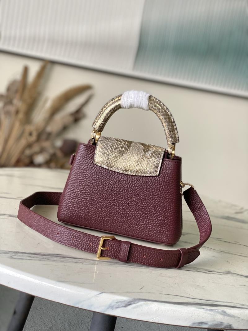 Louis Vuitton Capucines Mini Burgundy N89369