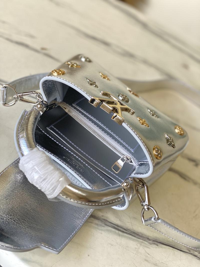Louis Vuitton Capucines Mini Silver M26258