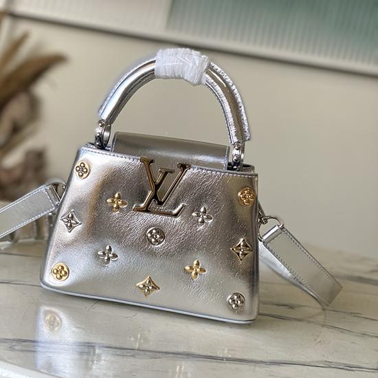 Louis Vuitton Capucines Mini Silver M26258 Louis Vuitton Capucines Mini Silver M26258