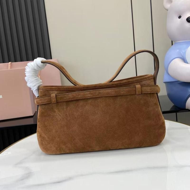 Miu Miu Aventure Suede bag Brown 5BC182