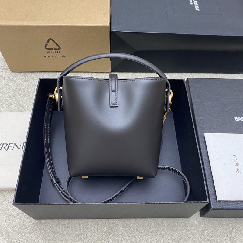 Saint Laurent LE 37 mini Bucket Bag Dark Grey 765870