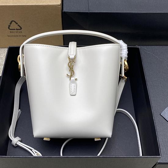 Saint Laurent LE 37 Mini Bucket Bag White 765870 Saint Laurent LE 37 Mini Bucket Bag White 765870