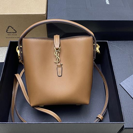 Saint Laurent LE 37 mini Bucket Bag Brown 765870 Saint Laurent LE 37 mini Bucket Bag Brown 765870