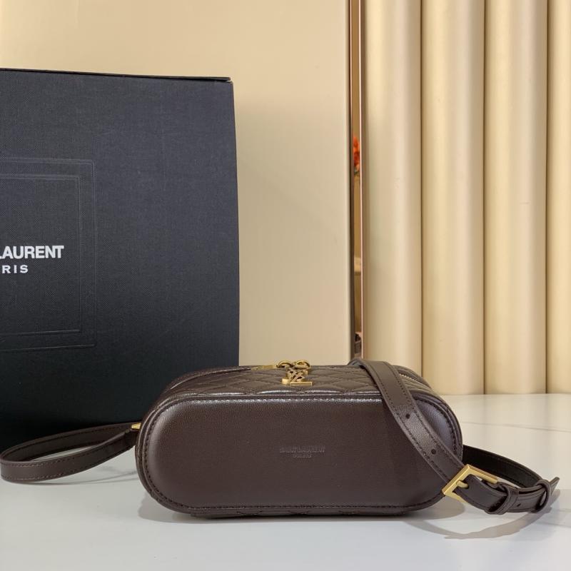 Saint Laurent Lambskin Gaby Vanity Bag Coffee 766731