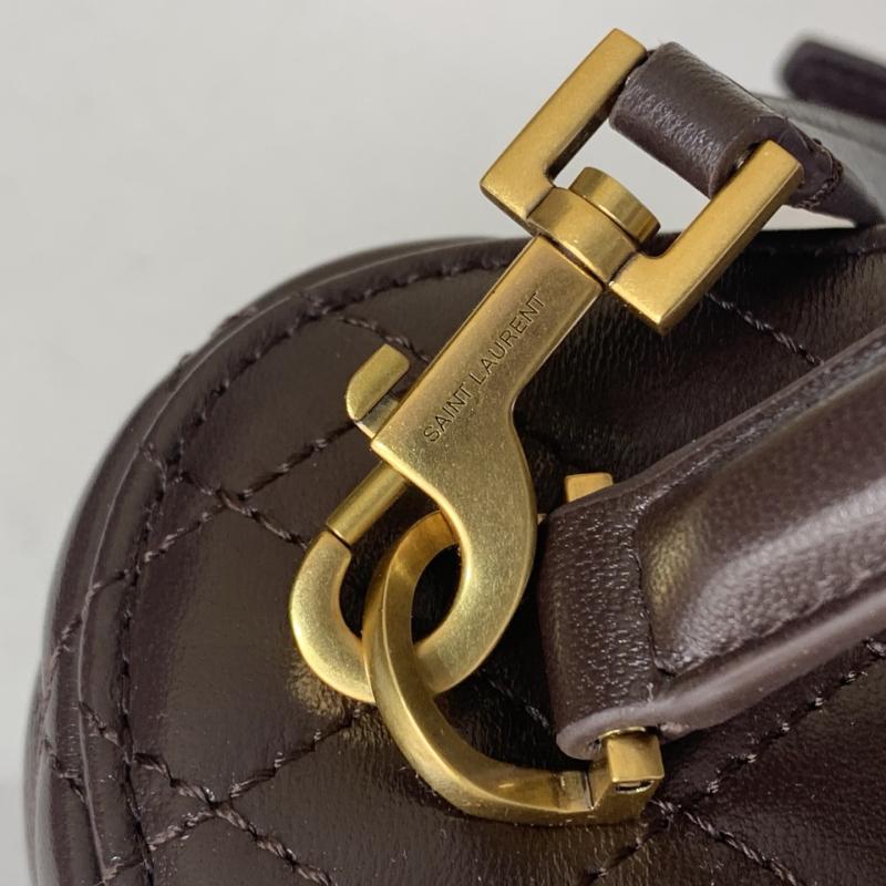 Saint Laurent Lambskin Gaby Vanity Bag Coffee 766731