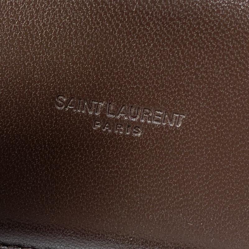 Saint Laurent Lambskin Gaby Vanity Bag Coffee 766731