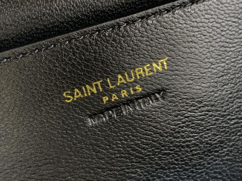 Saint Laurent Lambskin Gaby Vanity Bag Coffee 766731