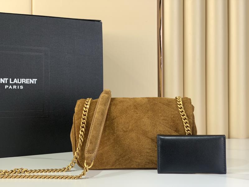 Saint Laurent Loulou Suede Mini Bag Brown 821749