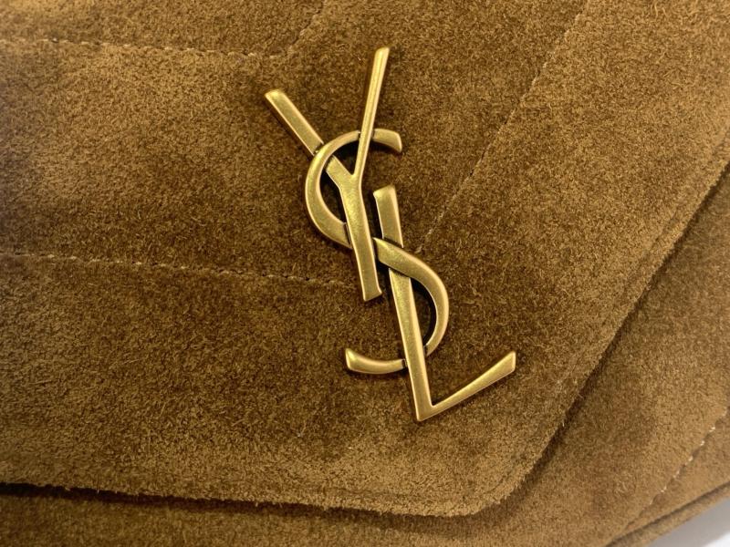 Saint Laurent Loulou Suede Mini Bag Brown 821749