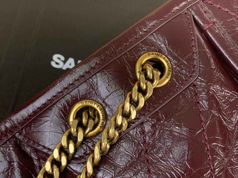 Saint Laurent Small Niki Bag Burgundy 633185
