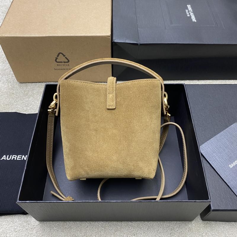 Saint Laurent mini LE 37 Suede Bucket Bag Leaf 765870