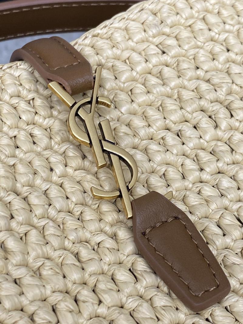 Saint Laurent mini LE 37 raffia Bucket Bag 765870