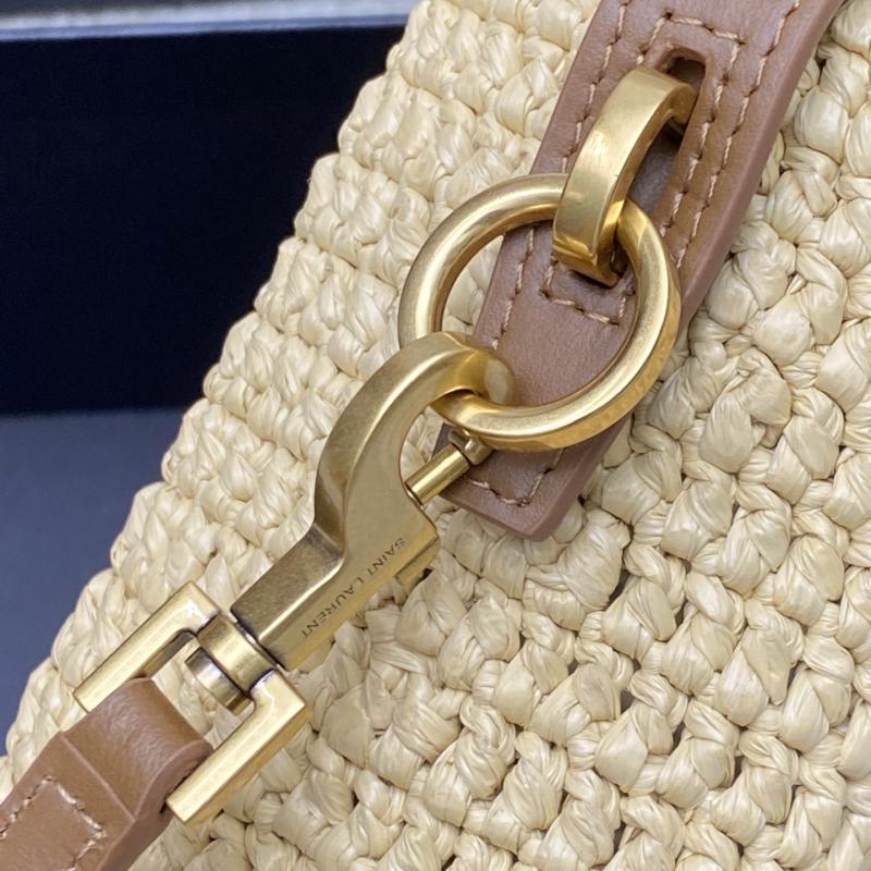 Saint Laurent mini LE 37 raffia Bucket Bag 765870