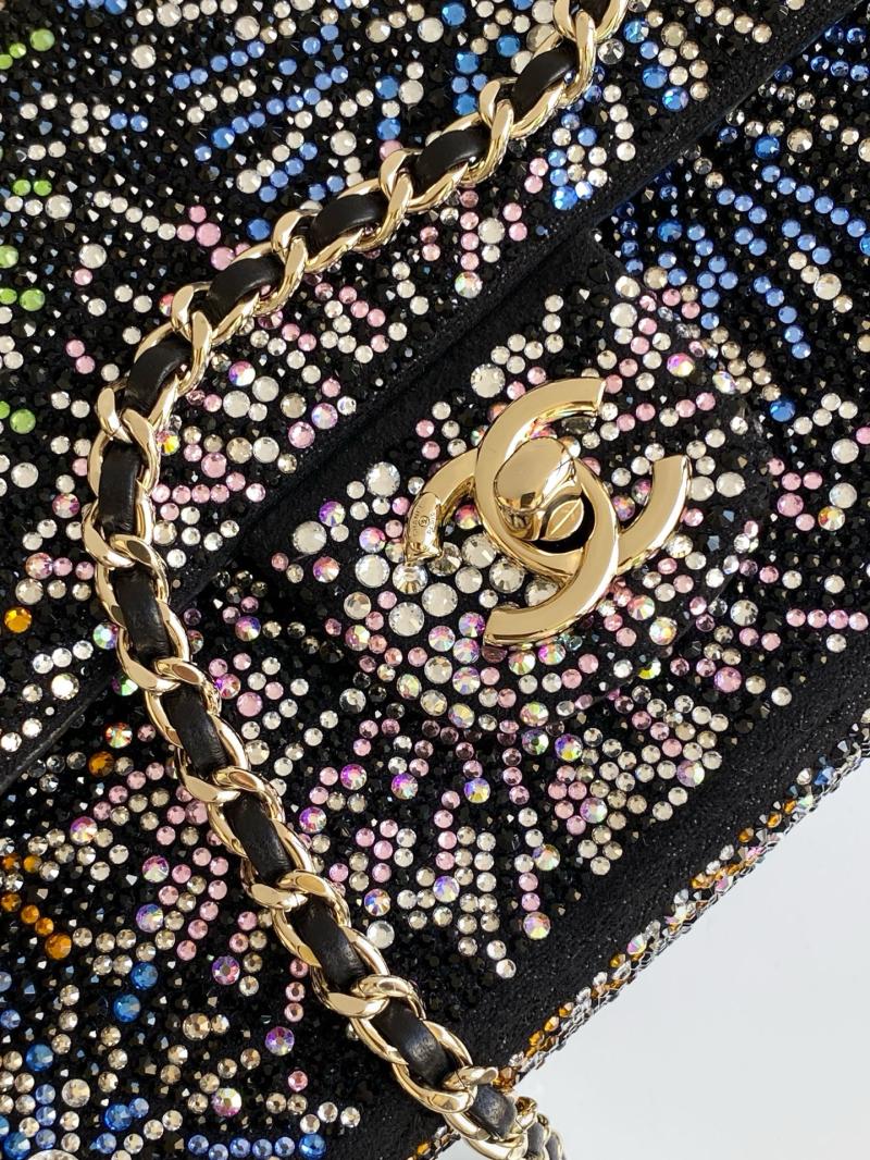 Small Chanel Flap Bag with Crystal Multicolor AS4297