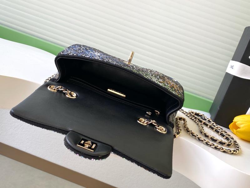 Small Chanel Flap Bag with Crystal Multicolor AS4297