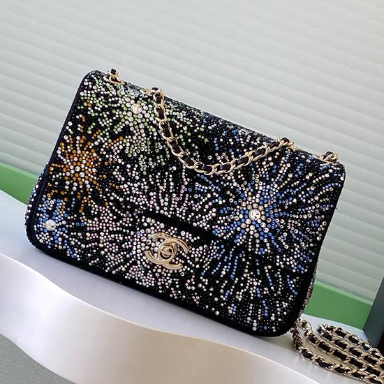 Small Chanel Flap Bag with Crystal Multicolor AS4297