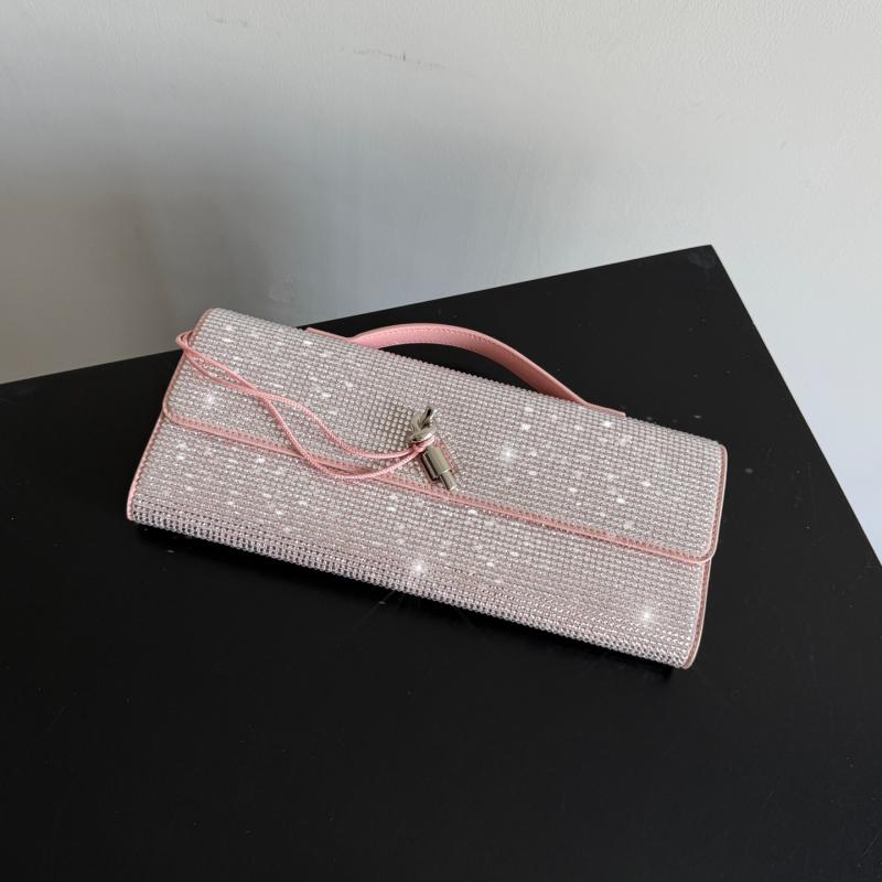 Bottega Veneta Andiamo Clutch Pink 844124