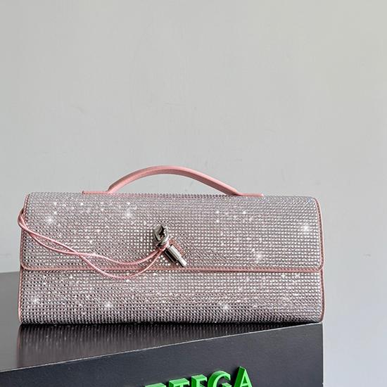 Bottega Veneta Andiamo Clutch Pink 844124