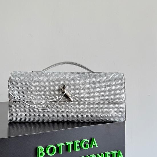 Bottega Veneta Andiamo Clutch Silver 844124
